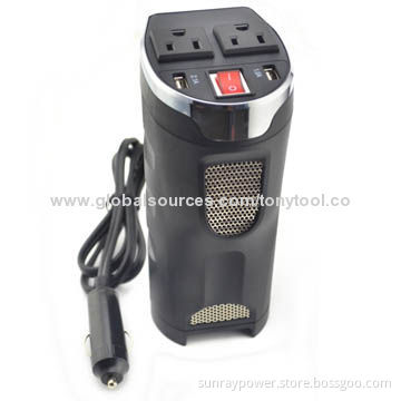 New Design Inverter, Converts DC 12V Car Power to AC110V 180W Power with High/Low Voltage Protection